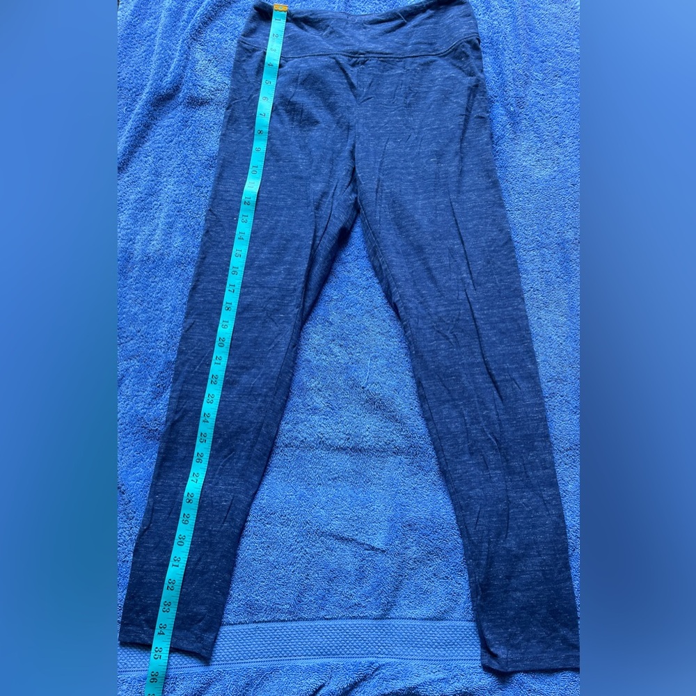 Blue Heathered Leggings